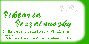 viktoria veszelovszky business card